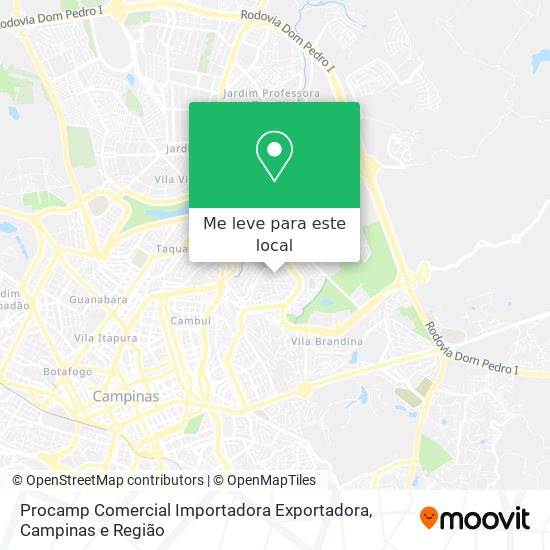 Procamp Comercial Importadora Exportadora mapa