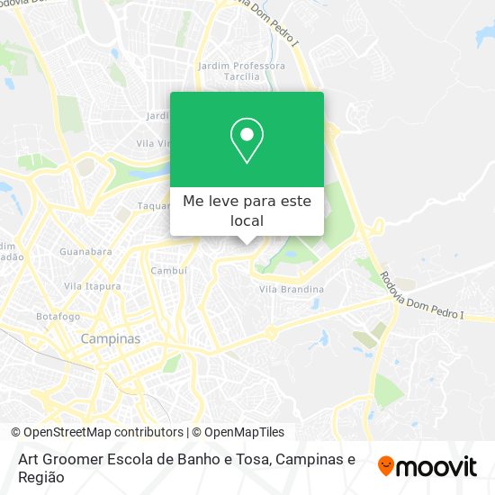 Art Groomer Escola de Banho e Tosa mapa