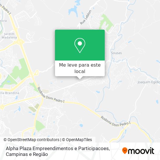 Alpha Plaza Empreendimentos e Participacoes mapa