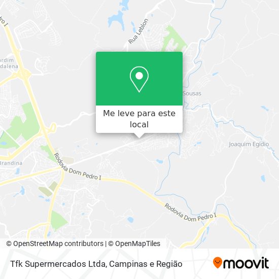 Tfk Supermercados Ltda mapa