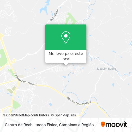 Centro de Reabilitacao Fisica mapa