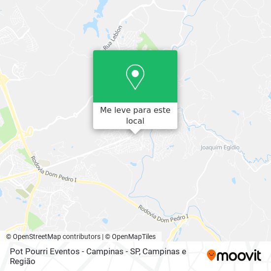 Pot Pourri Eventos - Campinas - SP mapa