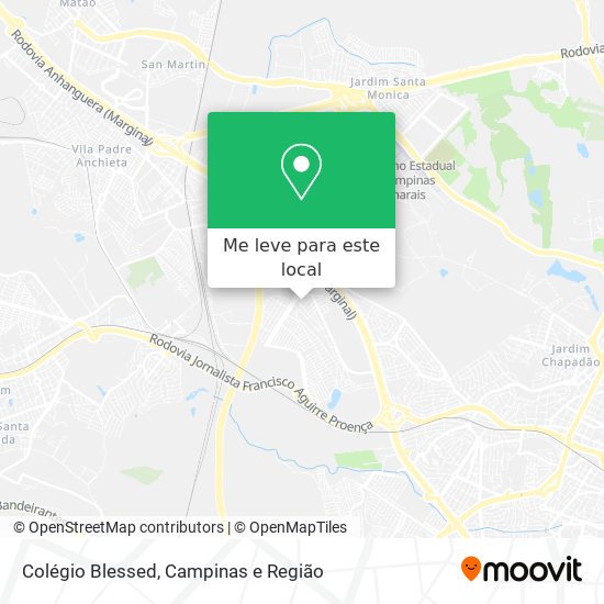 Colégio Blessed mapa