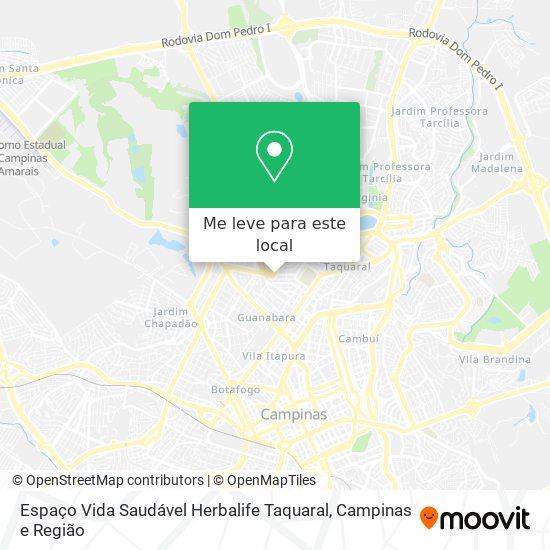 Espaço Vida Saudável Herbalife Taquaral mapa