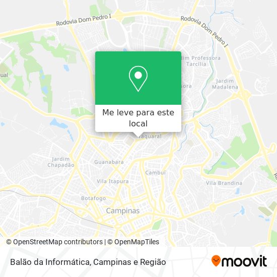 Balão da Informática mapa