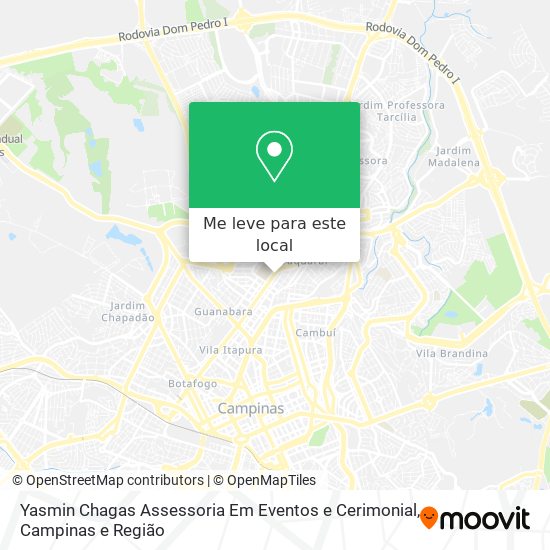 Yasmin Chagas Assessoria Em Eventos e Cerimonial mapa