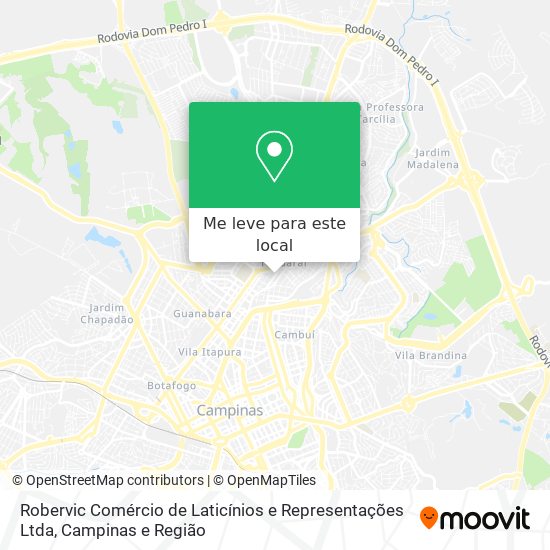 Robervic Comércio de Laticínios e Representações Ltda mapa