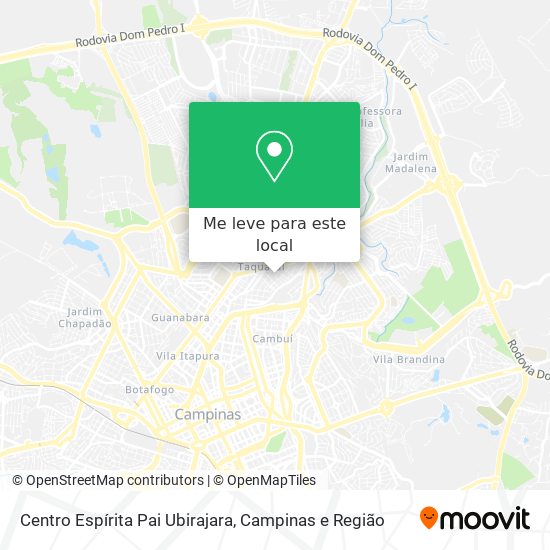 Centro Espírita Pai Ubirajara mapa