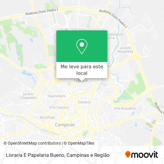 Livraria E Papelaria Bueno mapa