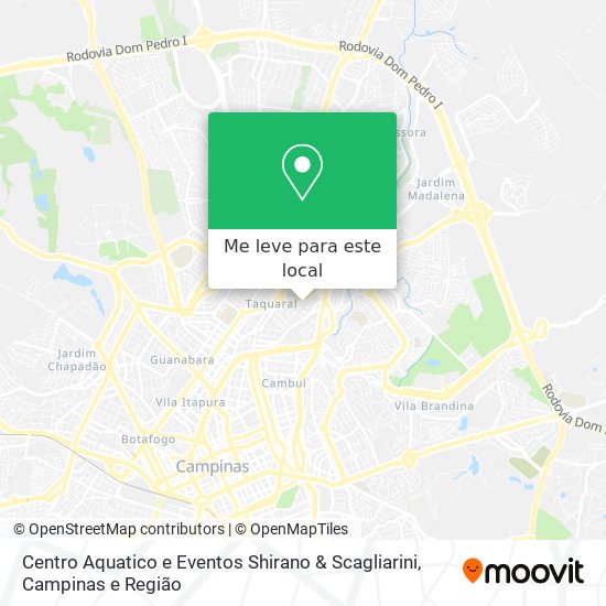 Centro Aquatico e Eventos Shirano & Scagliarini mapa