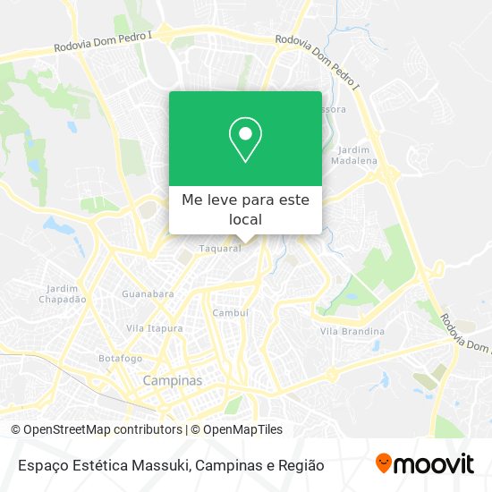 Espaço Estética Massuki mapa