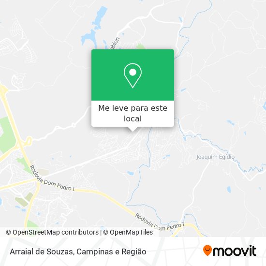 Arraial de Souzas mapa