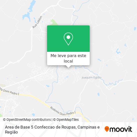 Area de Base 5 Confeccao de Roupas mapa