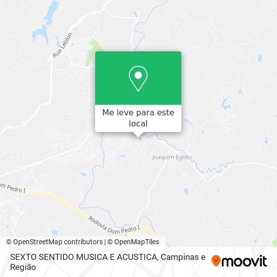 SEXTO SENTIDO MUSICA E ACUSTICA mapa