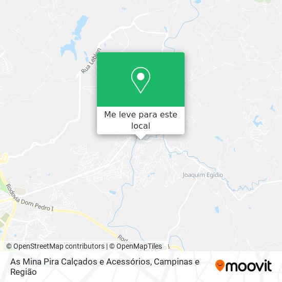 As Mina Pira Calçados e Acessórios mapa