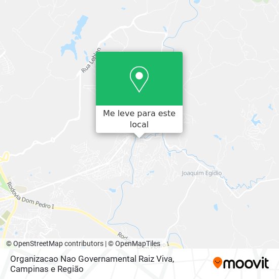 Organizacao Nao Governamental Raiz Viva mapa