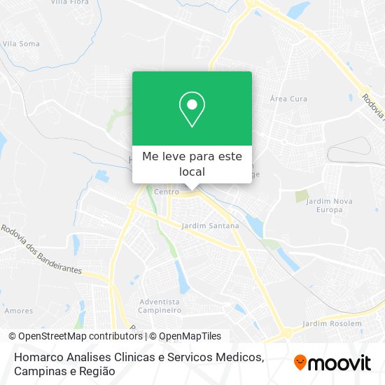 Homarco Analises Clinicas e Servicos Medicos mapa