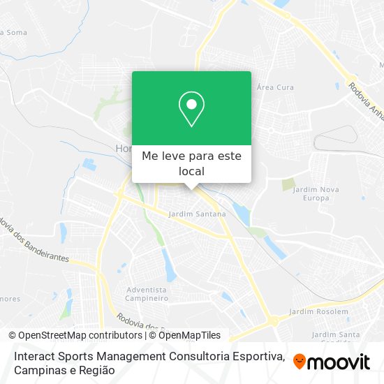 Interact Sports Management Consultoria Esportiva mapa