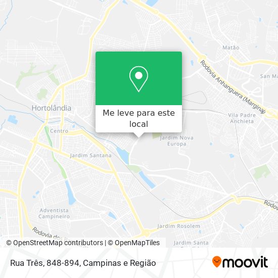 Rua Três, 848-894 mapa