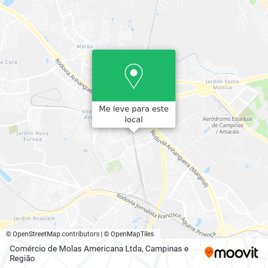 Comércio de Molas Americana Ltda mapa