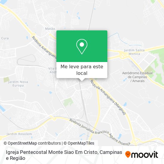 Igreja Pentecostal Monte Siao Em Cristo mapa