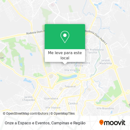 Onze a Espaco e Eventos mapa