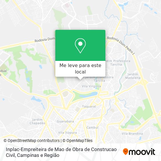 Inplac-Empreiteira de Mao de Obra de Construcao Civil mapa