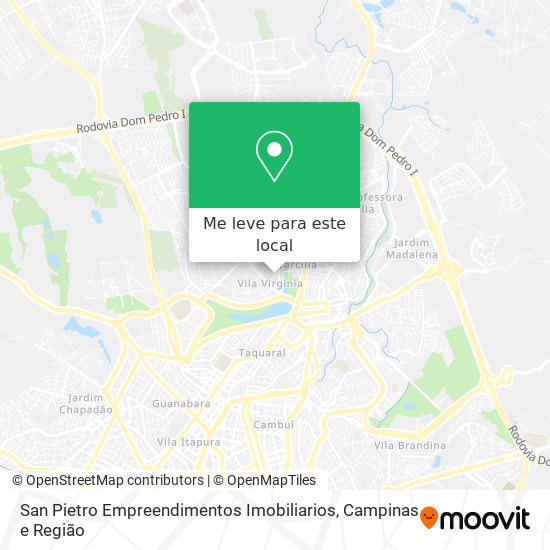 San Pietro Empreendimentos Imobiliarios mapa