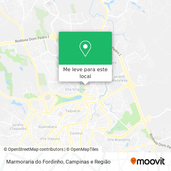 Marmoraria do Fordinho mapa