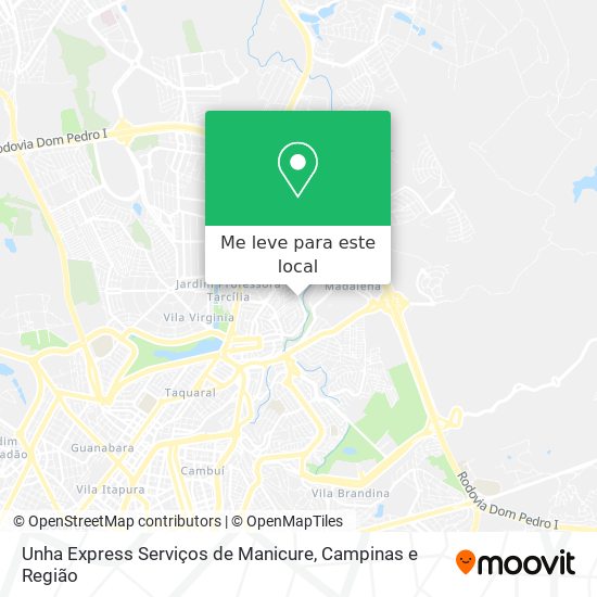 Unha Express Serviços de Manicure mapa