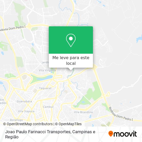 Joao Paulo Farinacci Transportes mapa