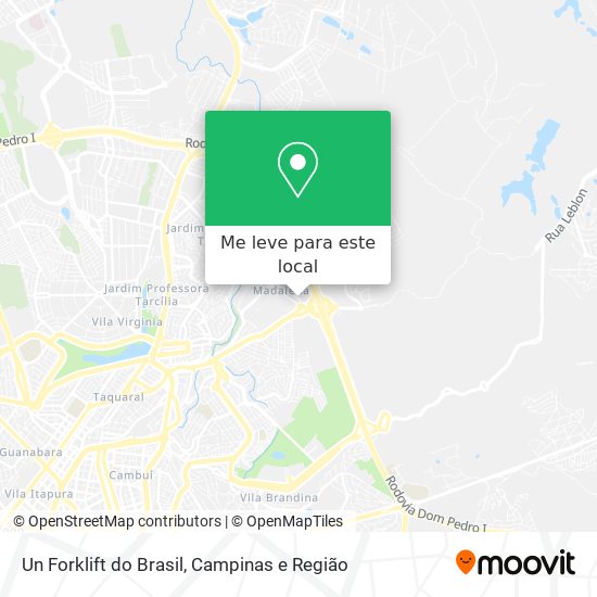 Un Forklift do Brasil mapa