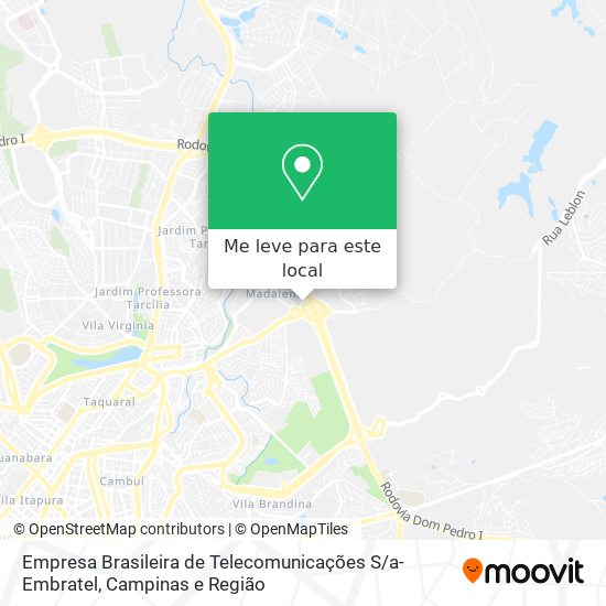 Empresa Brasileira de Telecomunicações S / a-Embratel mapa