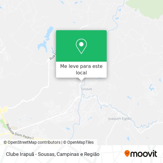 Clube Irapuã - Sousas mapa