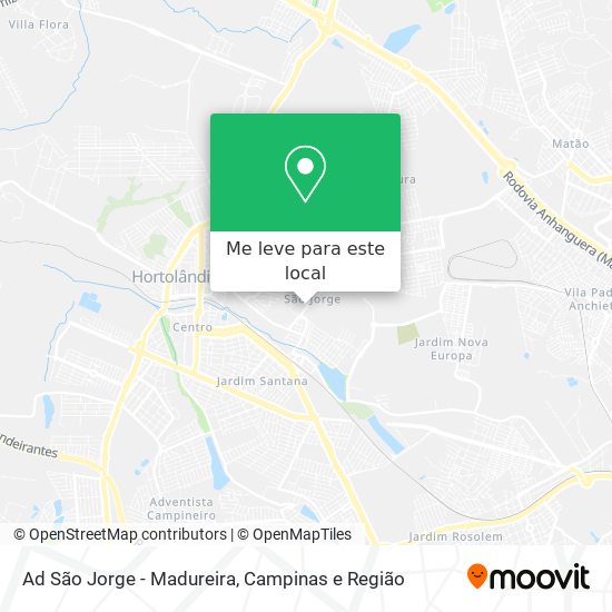 Ad São Jorge - Madureira mapa