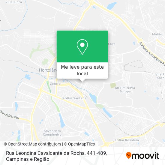 Rua Leondina Cavalcante da Rocha, 441-489 mapa