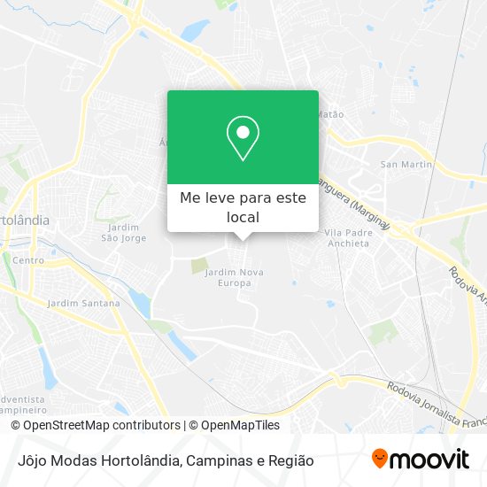 Jôjo Modas Hortolândia mapa