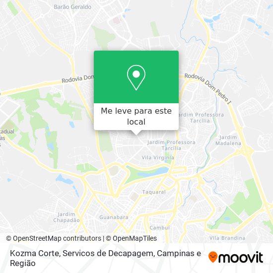 Kozma Corte, Servicos de Decapagem mapa