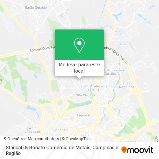 Stancati & Bonato Comercio de Metais mapa