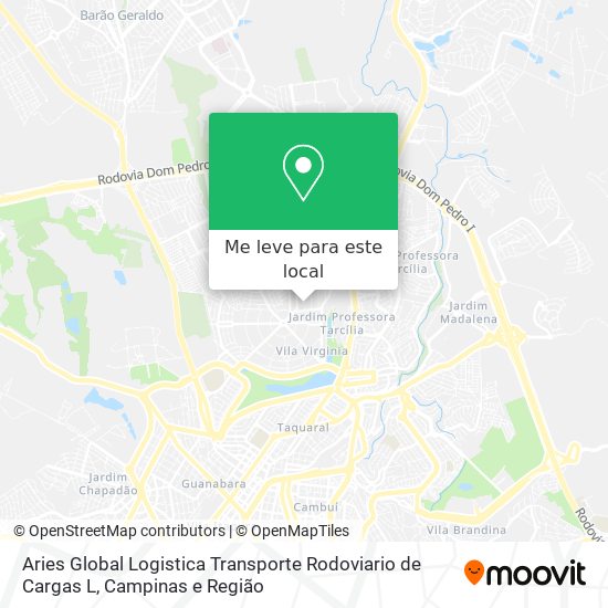 Aries Global Logistica Transporte Rodoviario de Cargas L mapa