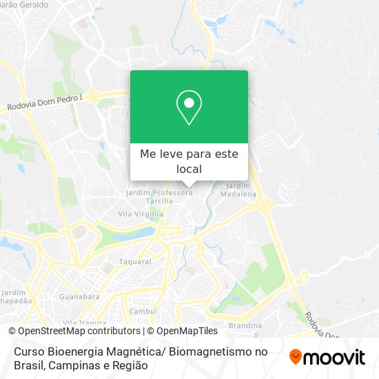 Curso Bioenergia Magnética/ Biomagnetismo no Brasil mapa