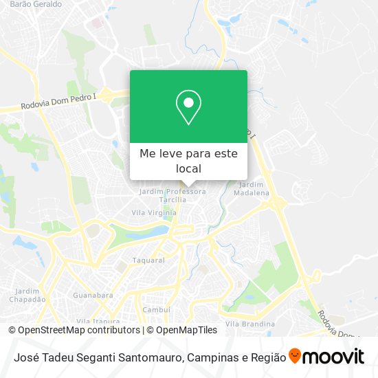 José Tadeu Seganti Santomauro mapa