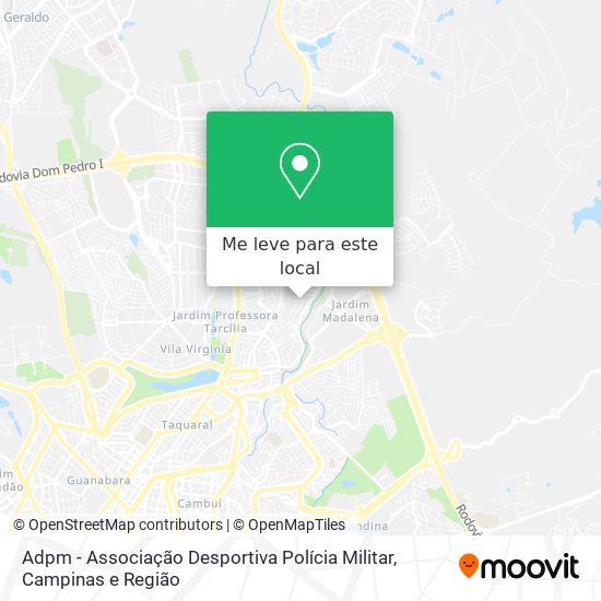 Adpm - Associação Desportiva Polícia Militar mapa