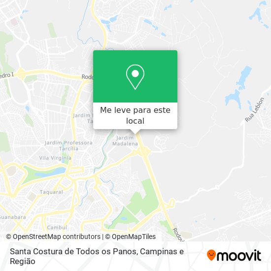 Santa Costura de Todos os Panos mapa