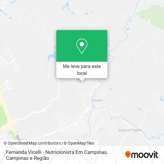 Fernanda Vicelli - Nutricionista Em Campinas mapa