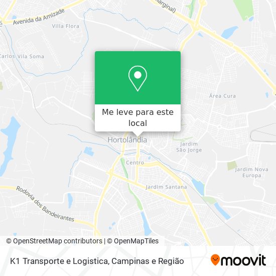K1 Transporte e Logistica mapa