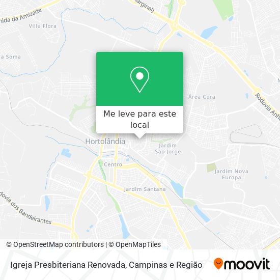 Igreja Presbiteriana Renovada mapa