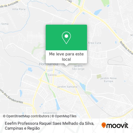 Eeefm Professora Raquel Saes Melhado da Silva mapa