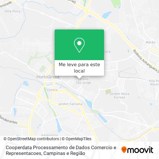 Cooperdata Processamento de Dados Comercio e Representacoes mapa
