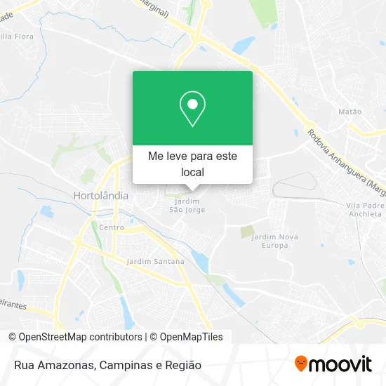 Rua Amazonas mapa